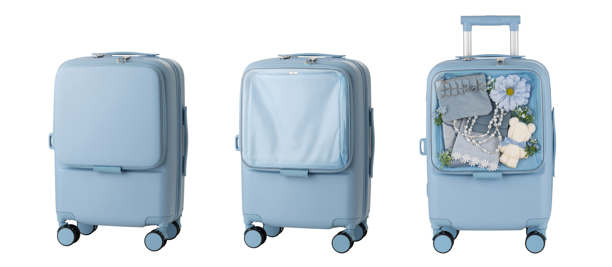 8色から選べる着せ替え式スーツケース『OSHINO』新発売