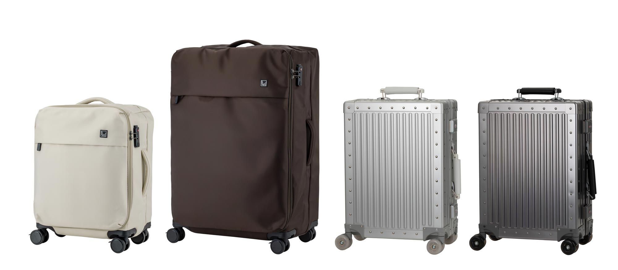 LWから、素材で選ぶ2つのスーツケースが登場